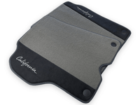 Gray Floor Mats For Ferrari California 2008-2014 With Alcantara - AutoWin