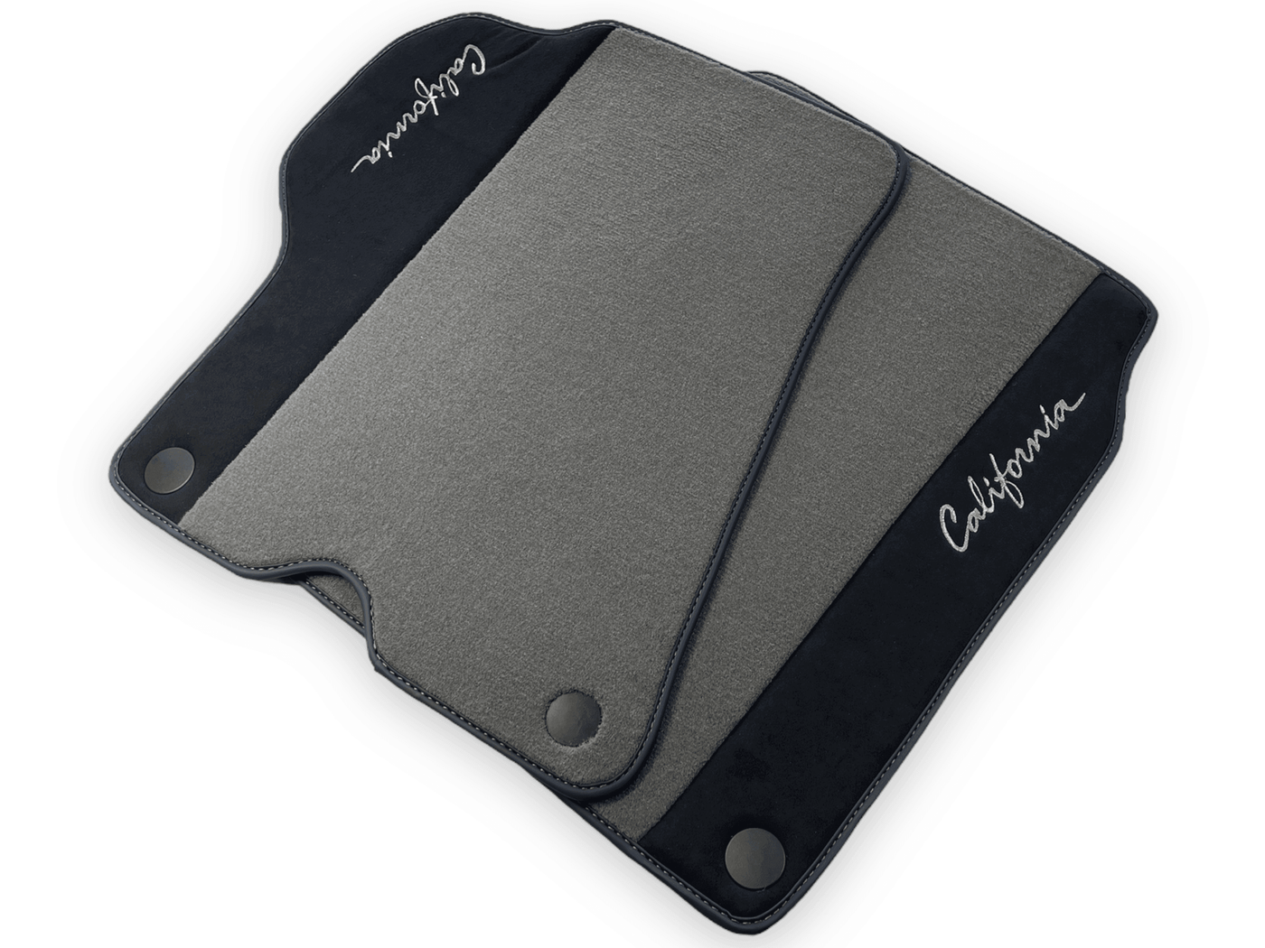Gray Floor Mats For Ferrari California 2008-2014 With Alcantara - AutoWin