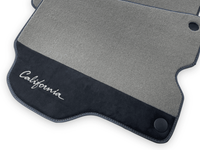Gray Floor Mats For Ferrari California 2008-2014 With Alcantara - AutoWin