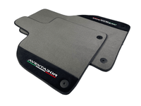 Gray Floor Mats for Lamborghini Aventador With Alcantara Leather - AutoWin
