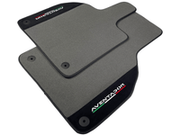 Gray Floor Mats for Lamborghini Aventador With Alcantara Leather - AutoWin