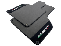 Gray Floor Mats for Lamborghini Gallardo With Alcantara Leather - AutoWin