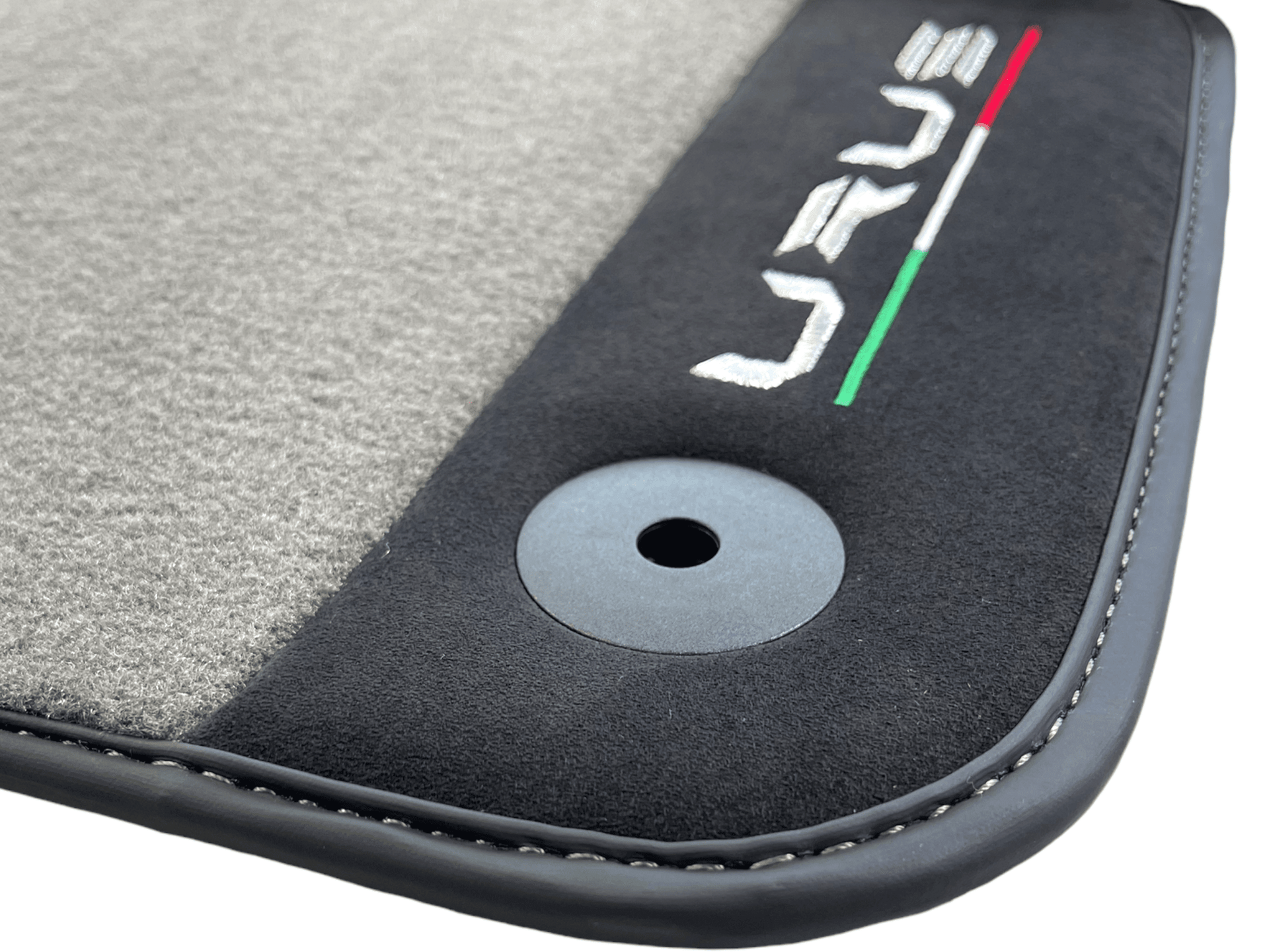 Gray Floor Mats For Lamborghini Urus With Alcantara Leather - AutoWin