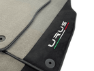Gray Floor Mats For Lamborghini Urus With Alcantara Leather - AutoWin