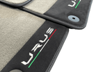 Gray Floor Mats For Lamborghini Urus With Alcantara Leather - AutoWin