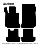 Gray Floor Mats For Mercedes Benz C-Class C204 Coupe (2011-2015) | Limited Edition - AutoWin