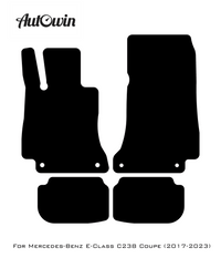 Gray Floor Mats For Mercedes Benz E-Class C238 Coupe (2017-2023) | Limited Edition - AutoWin