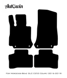 Gray Floor Mats For Mercedes Benz GLC-Class C253 Coupe (2016-2019) | Limited Edition - AutoWin
