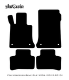Gray Floor Mats For Mercedes Benz GLK-Class X204 (2012-2015) | Limited Edition - AutoWin