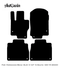 Gray Floor Mats For Mercedes Benz GLS-Class X167 (2019-2023) | Limited Edition - AutoWin
