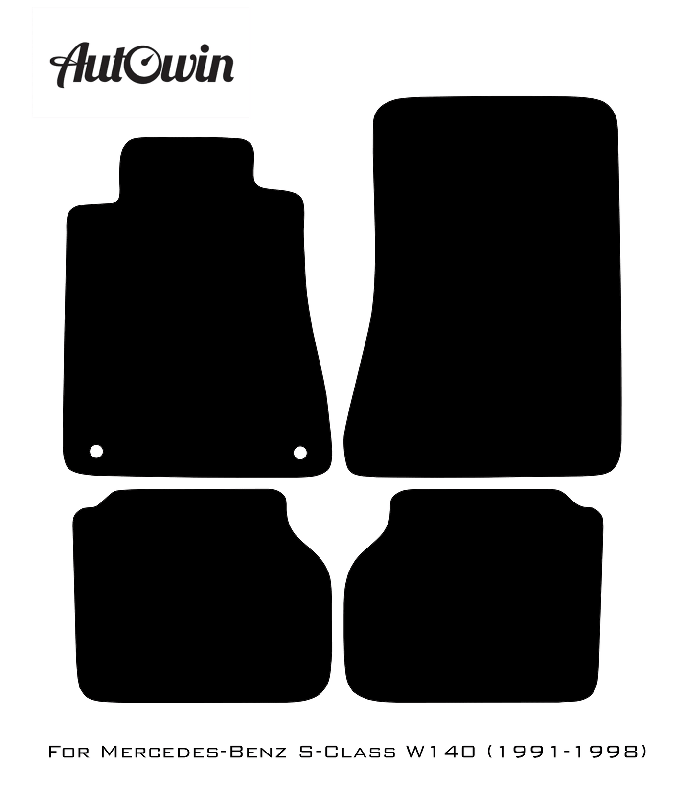 Gray Floor Mats For Mercedes Benz S-Class W140 (1991-1998) | Limited Edition - AutoWin