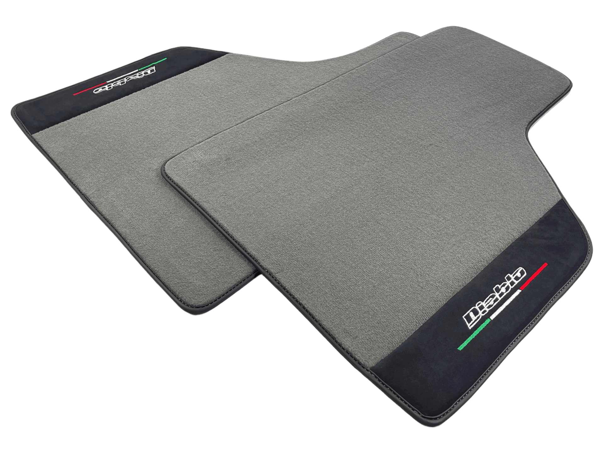 Gray Floor Mats Lamborghini Diablo 1990-2001 Alcantara Leather - AutoWin
