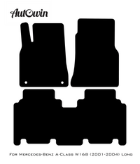Gray Luxury Floor Mats For Mercedes Benz A-Class W168 (2001-2004) | ER56 Design - AutoWin