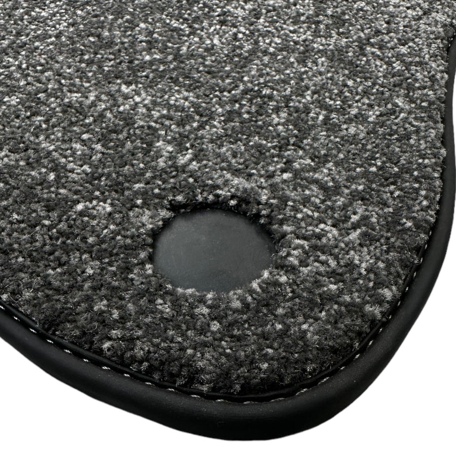 Gray Luxury Floor Mats For Mercedes Benz CLK-Class A209 Convertible (2003-2010) | ER56 Design - AutoWin