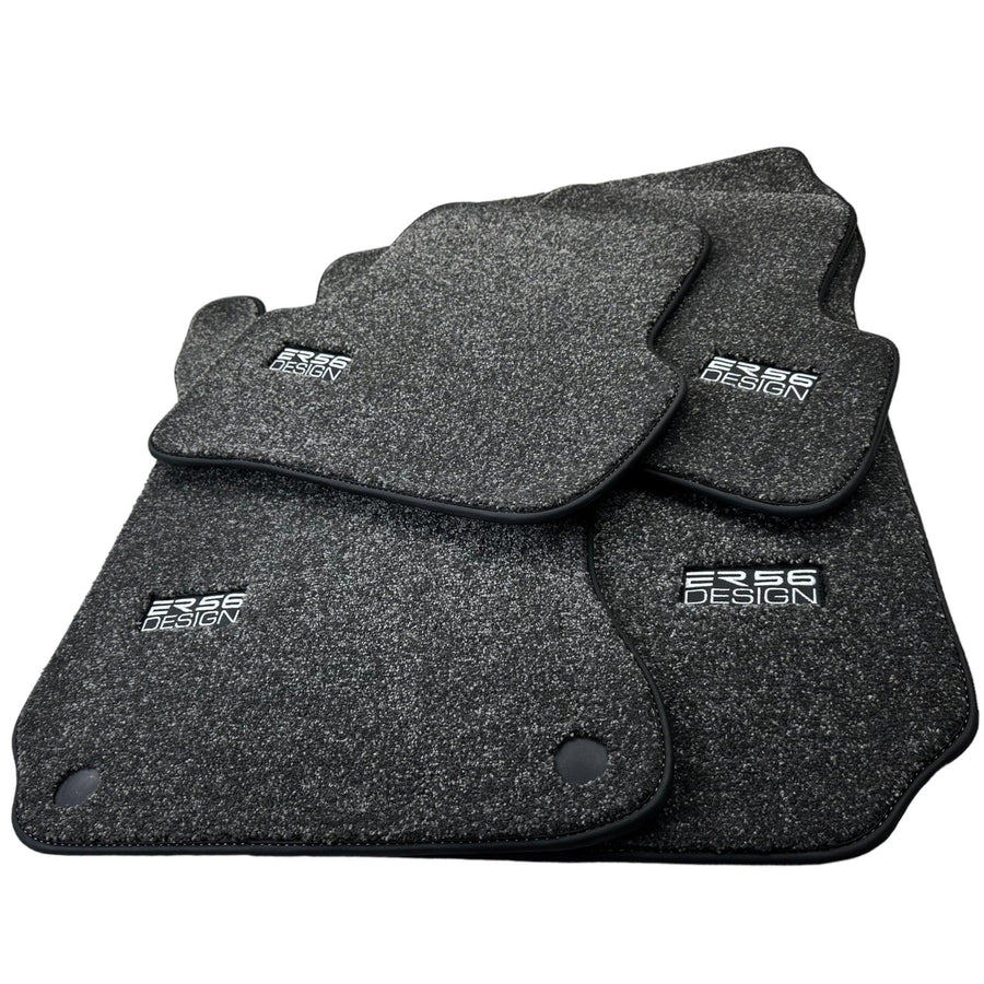 Gray Luxury Floor Mats For Mercedes Benz CLK-Class A209 Convertible (2003-2010) | ER56 Design - AutoWin