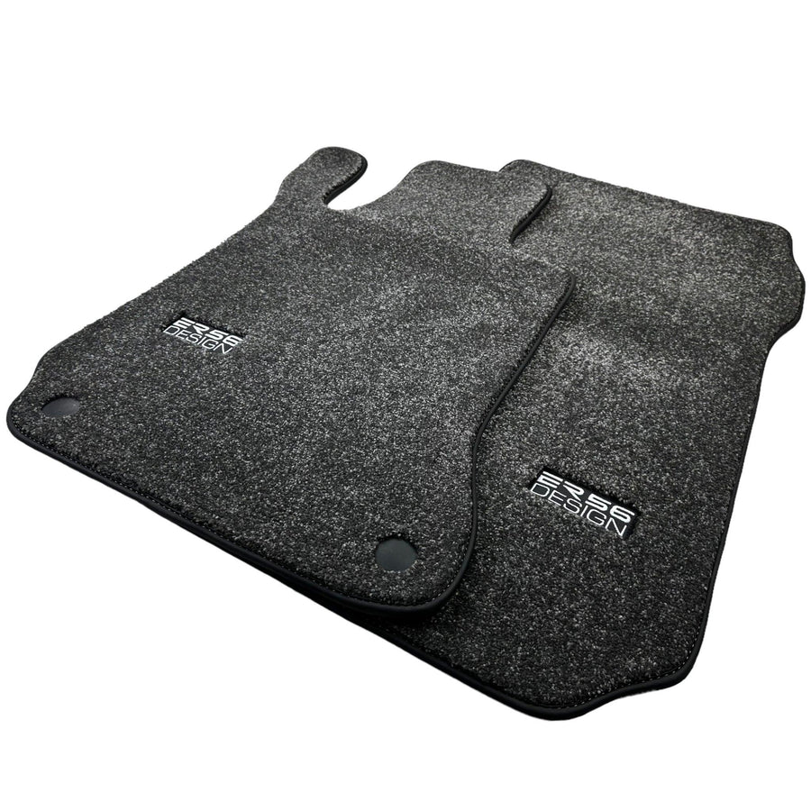 Gray Luxury Floor Mats For Mercedes Benz CLK-Class A209 Convertible (2003-2010) | ER56 Design - AutoWin