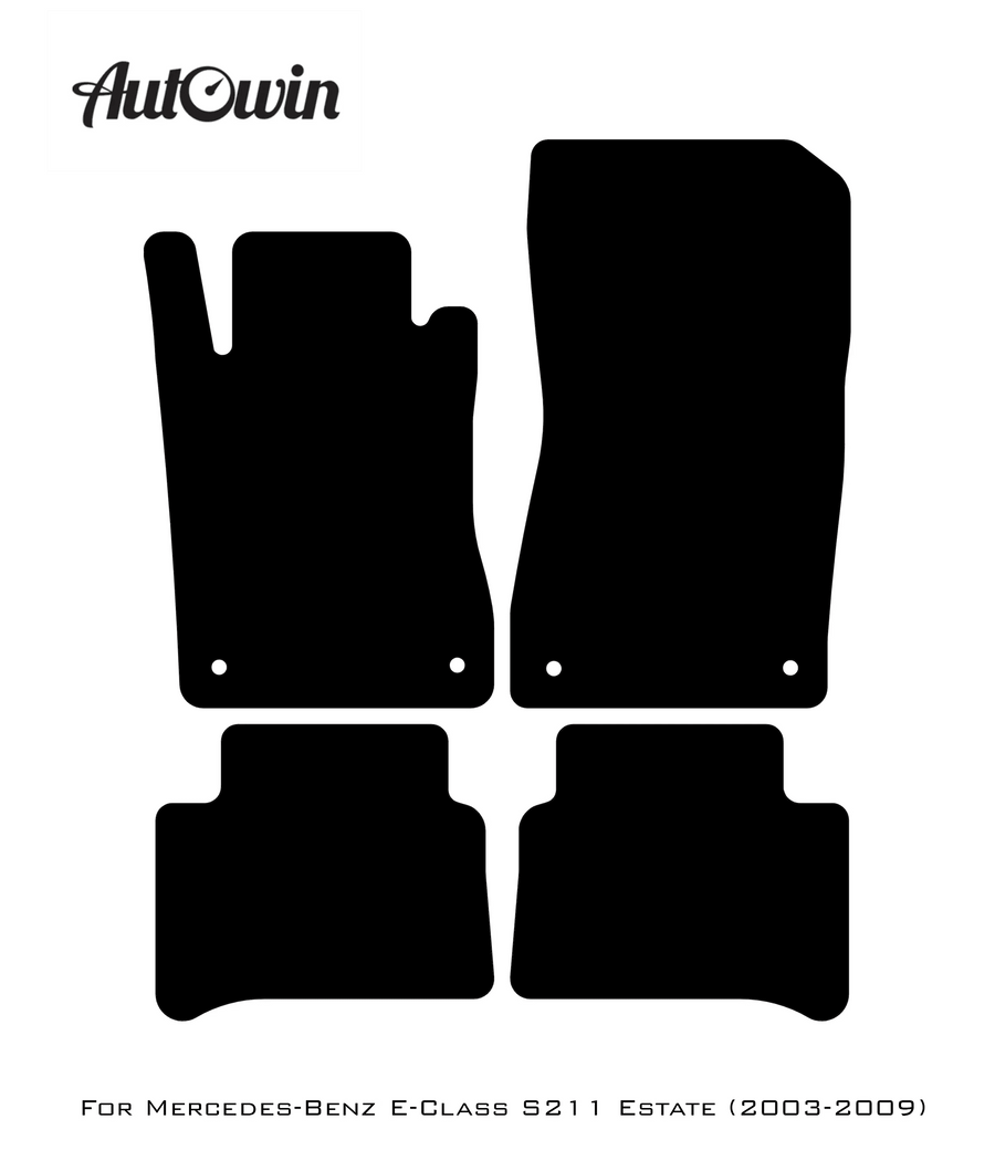 Gray Luxury Floor Mats For Mercedes Benz E-Class S211 Estate (2003-2009) | ER56 Design - AutoWin