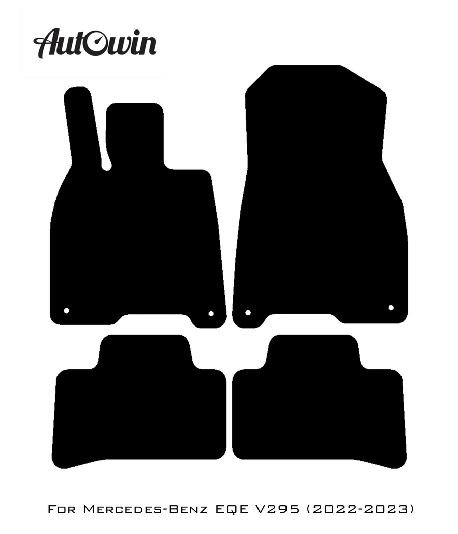 Gray Luxury Floor Mats For Mercedes Benz EQE-Class V295 (2022-2023) | ER56 Design - AutoWin