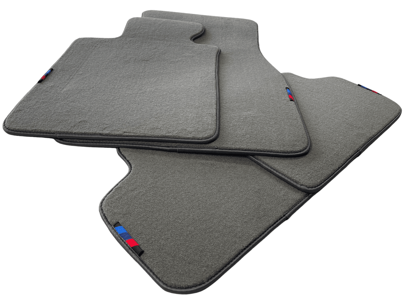Gray Red Floor Mats For BMW 3 Series E90 With M Package AutoWin Brand - AutoWin