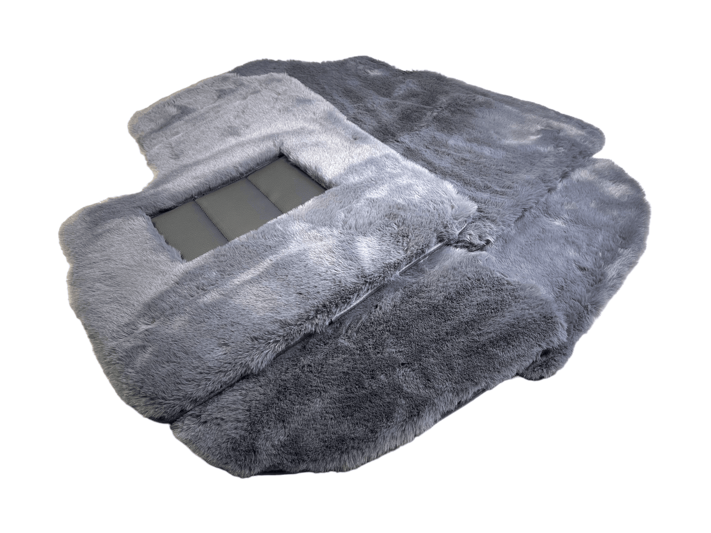 Gray Sheepskin Floor Mats For Bentley Continental GT (2003–2017) Er56 Design - AutoWin
