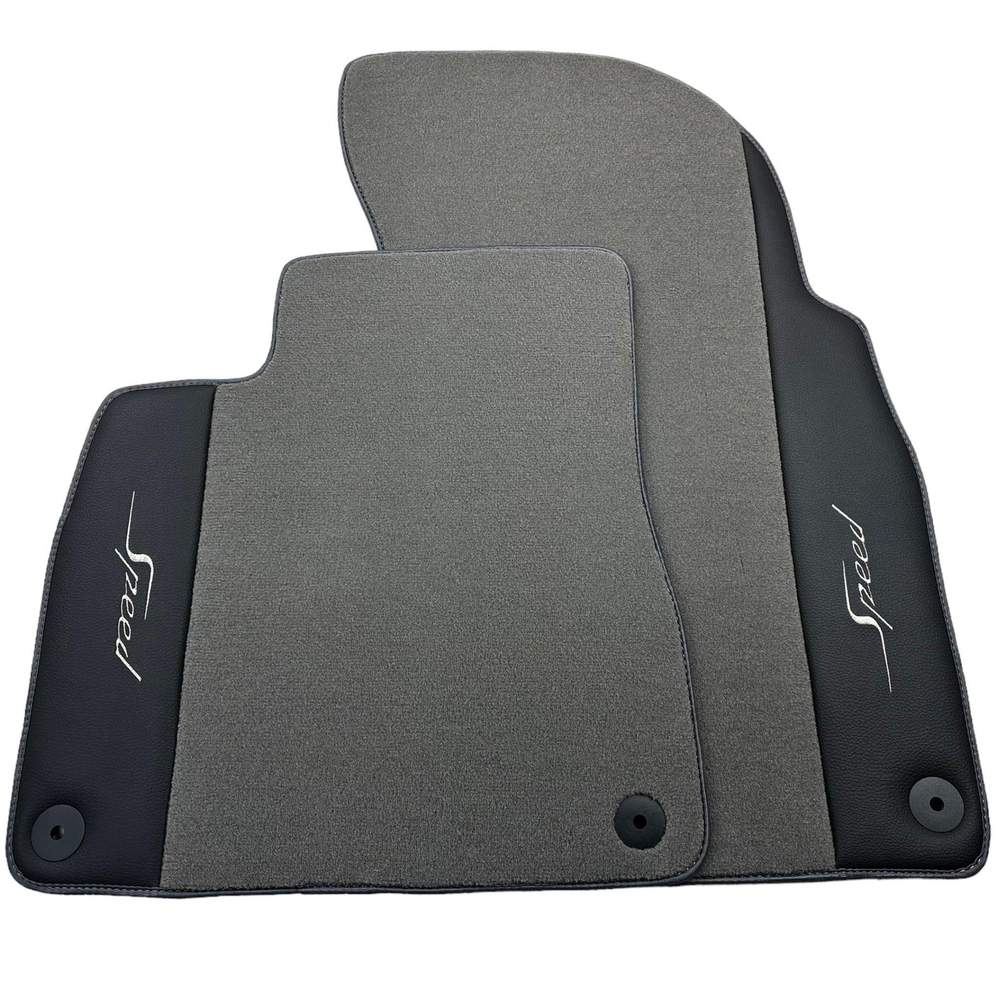 Grey Floor Mats For Bentley Mulsanne (2010-2020) with Leather - AutoWin