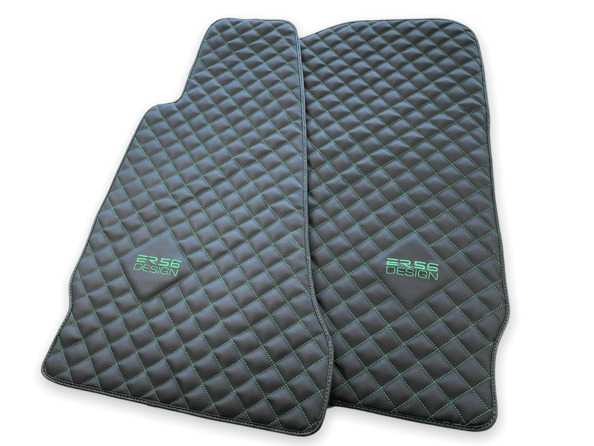 Leather Floor Mats For Aston Martin DB9 (2004-2016) ER56 Design - AutoWin