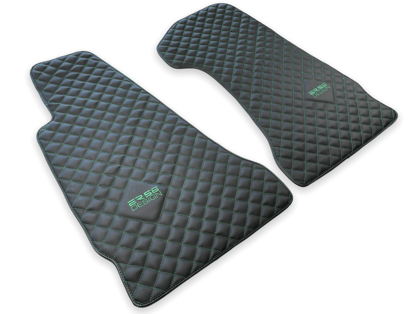 Leather Floor Mats For Aston Martin V8 Vantage (2005–2023) ER56 Design - AutoWin