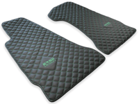 Leather Floor Mats For Aston Martin V8 Vantage (2005–2023) ER56 Design - AutoWin