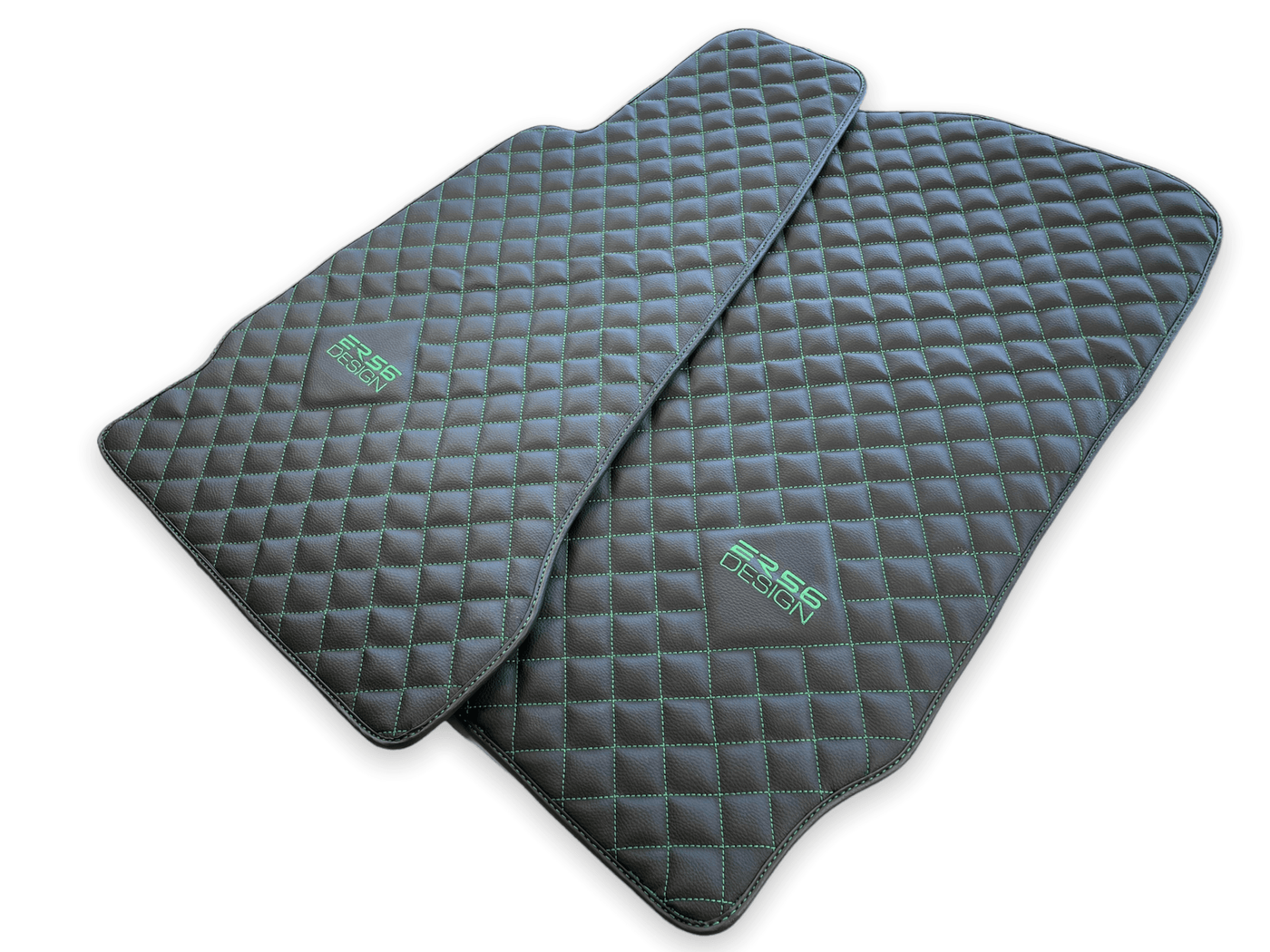 Leather Floor Mats For Aston Martin V8 Vantage (2005–2023) ER56 Design - AutoWin
