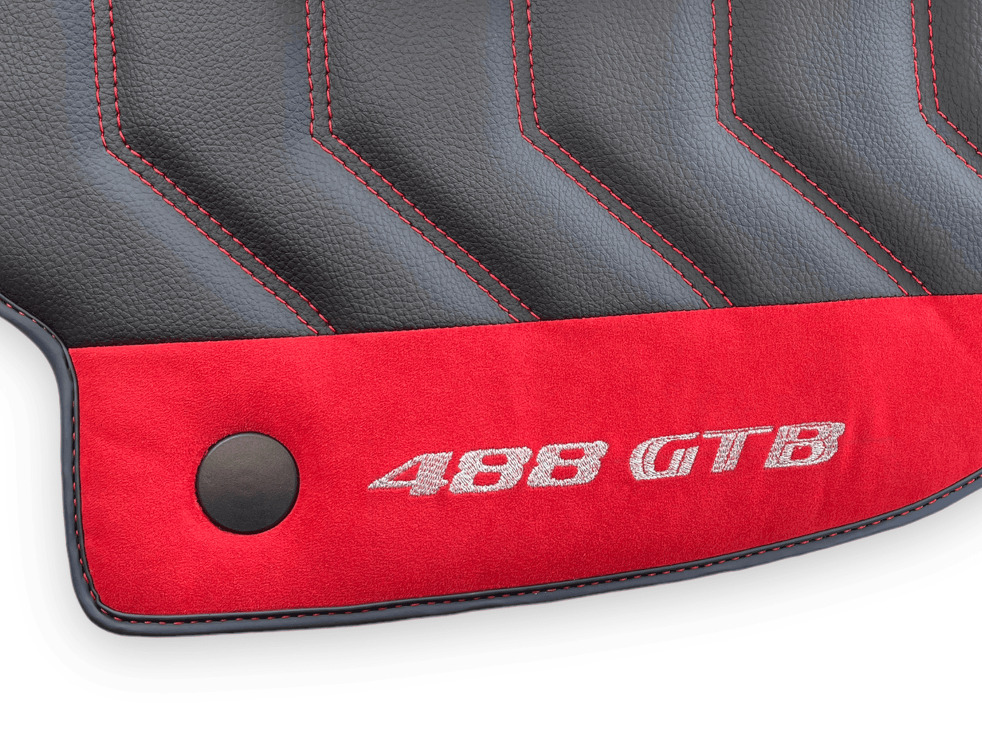 Leather Floor Mats For Ferrari 488 GTB 2015-2022 - AutoWin