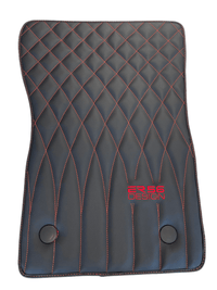 Leather Floor Mats For Mercedes-Benz G Class 1990–2018 W463 ER56 Design - AutoWin