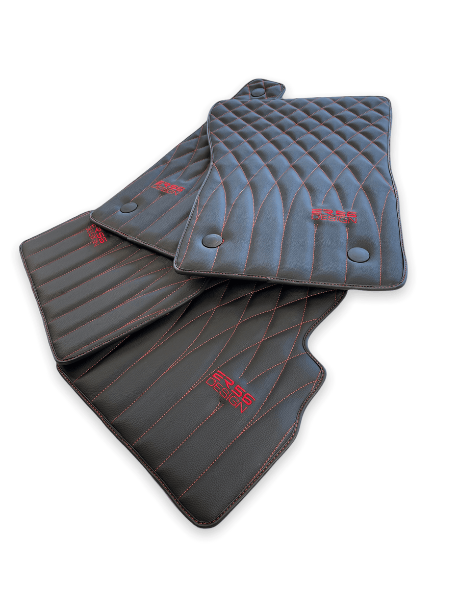 Leather Floor Mats For Mercedes-Benz G Class 2019-2022 W463 ER56 Design - AutoWin