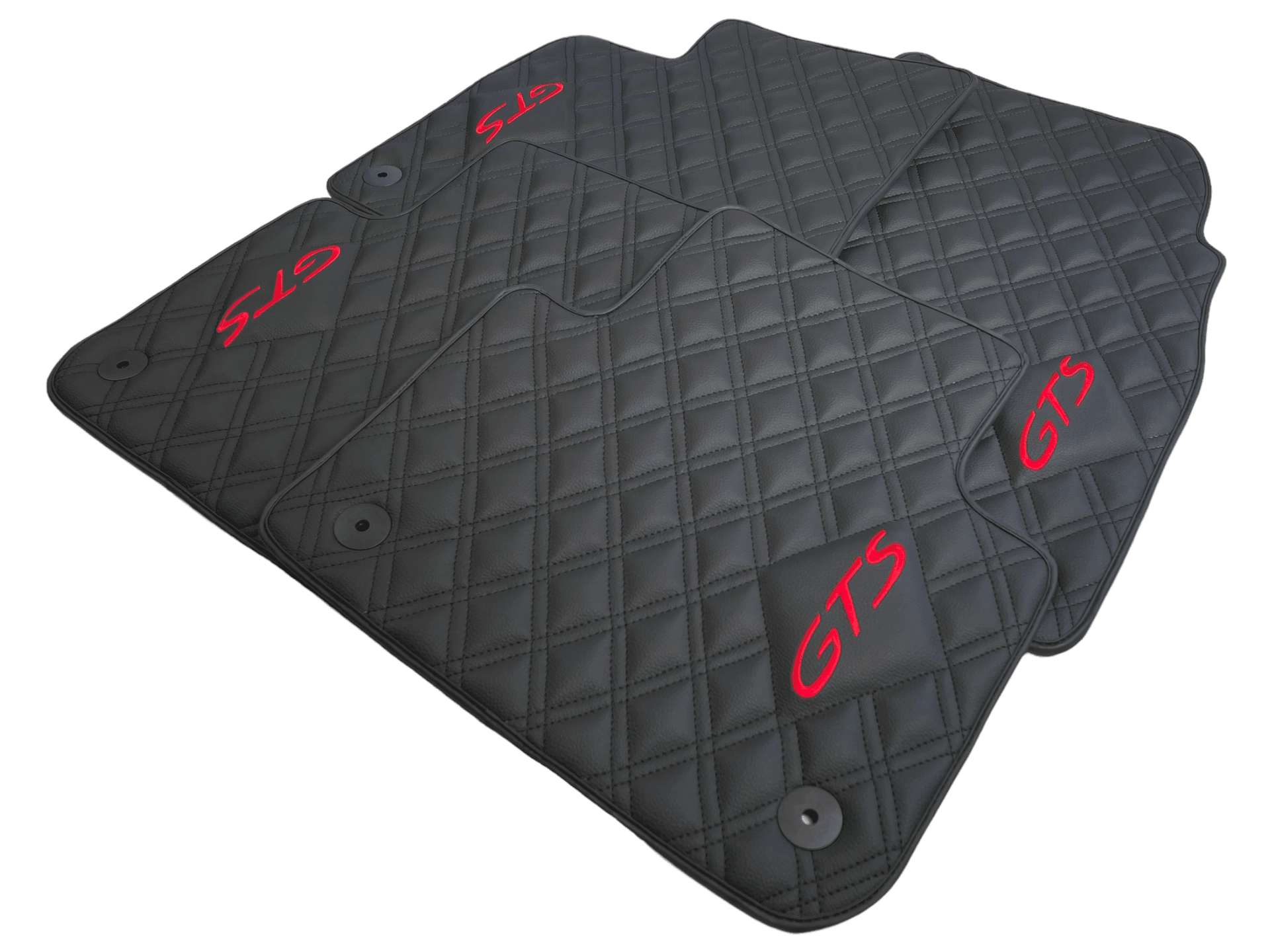 Leather Floor Mats for Porsche Cayenne GTS 2018-2023 - AutoWin