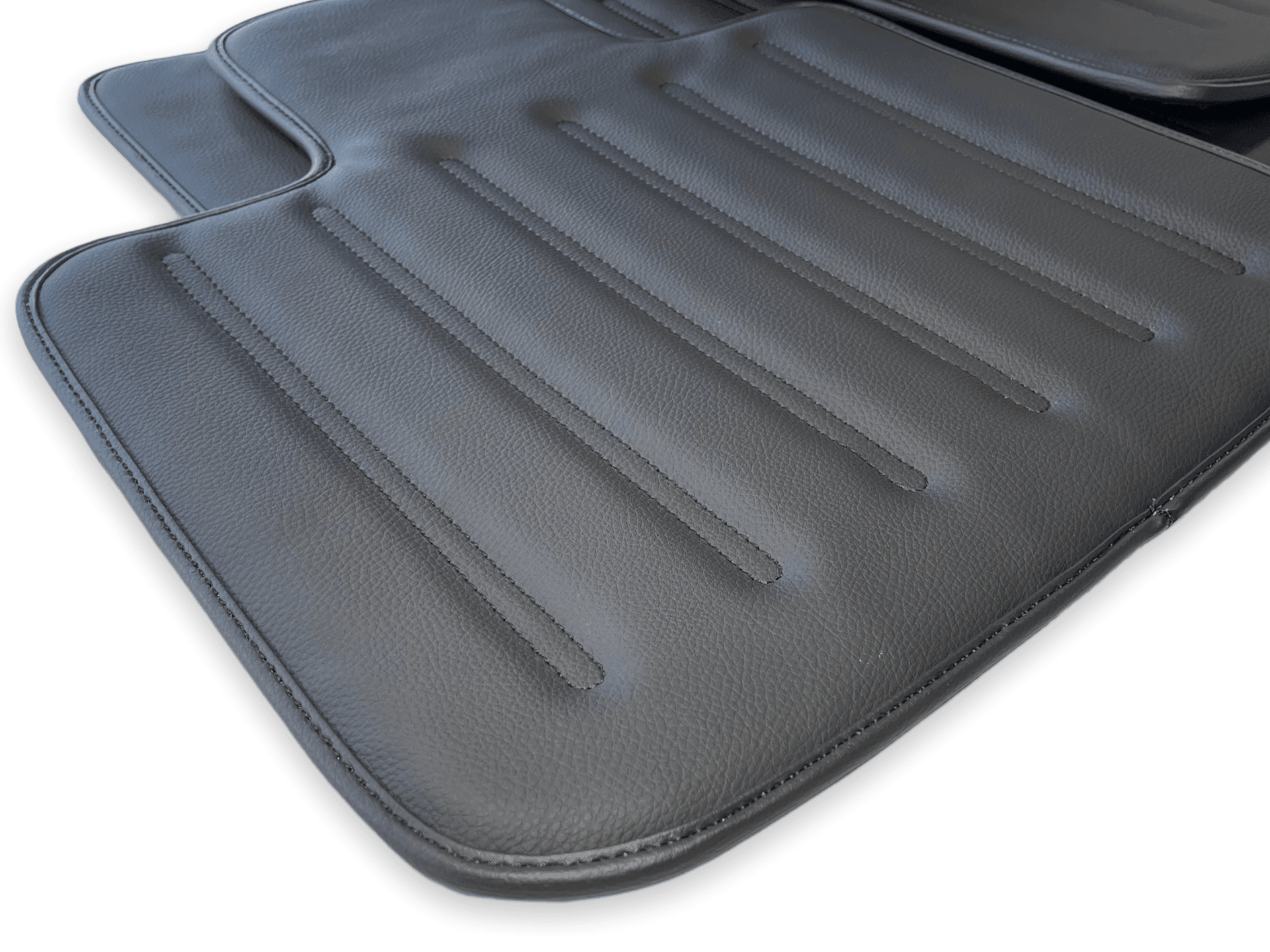 Leather Floor Mats For Rolls Royce Black Badge Cullinan Rr312018-2023 Black - AutoWin