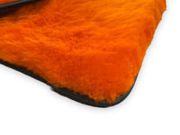 Orange Sheepskin Floor Mats For Bentley Mulsanne (2010-2020) Er56 Design Brand - AutoWin