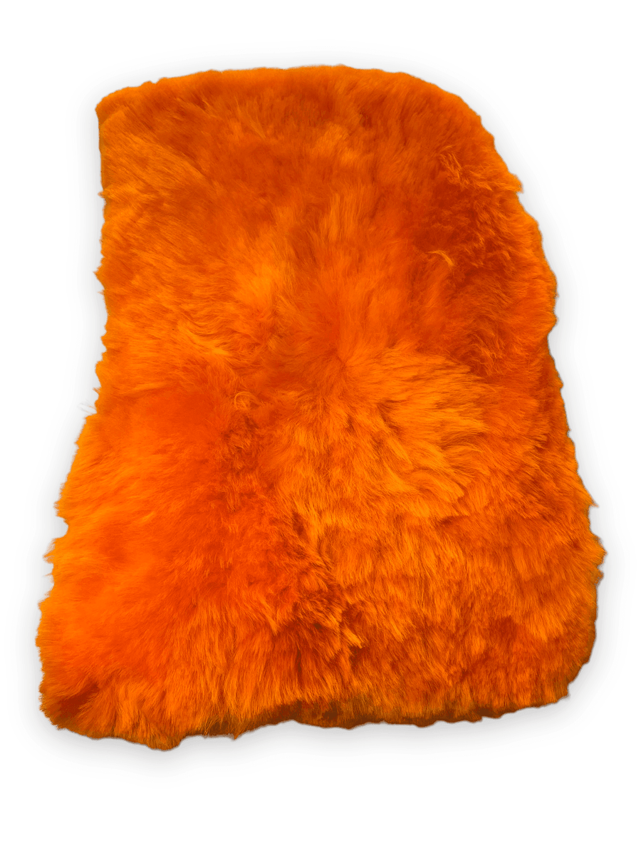 Orange Sheepskin Floor Mats For Rolls Royce Phantom VIII (2017-2024) ER56 Design Brand - AutoWin