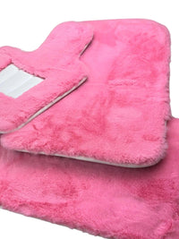 Pink Sheepskin Floor Mats For Bentley Mulsanne (2010-2020) Er56 Design Brand - AutoWin