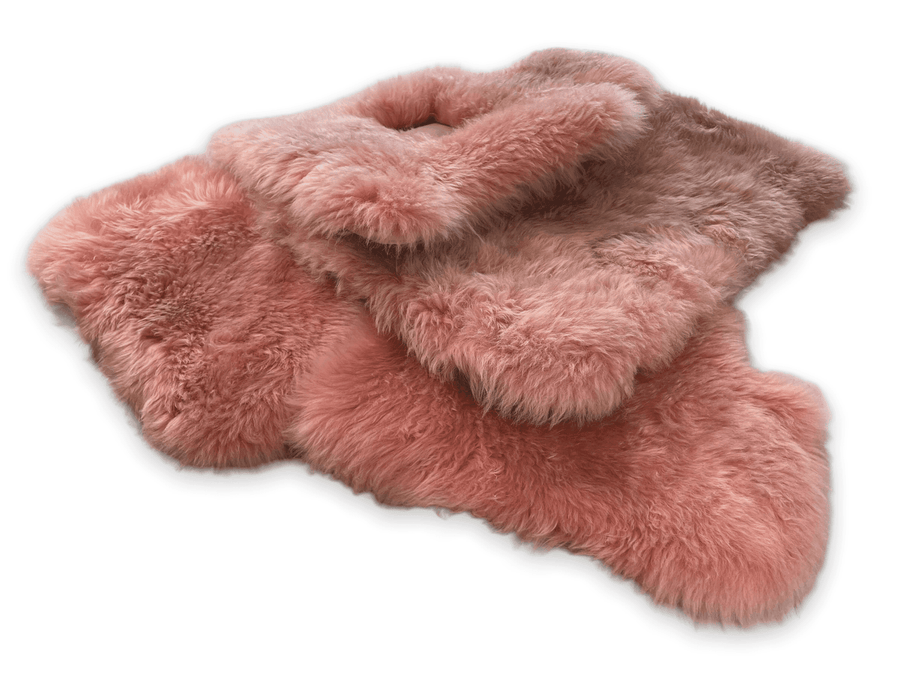 Pink Sheepskin Floor Mats for Rolls Royce Phantom VIII (2017-2024) ER56 Design Brand - AutoWin