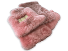 Pink Sheepskin Floor Mats For Rolls Royce Shadow 1965-1977 Er56 Design Brand - AutoWin