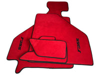 Red Alcantara Floor Mats For Ferrari F355 1994-1999 - AutoWin