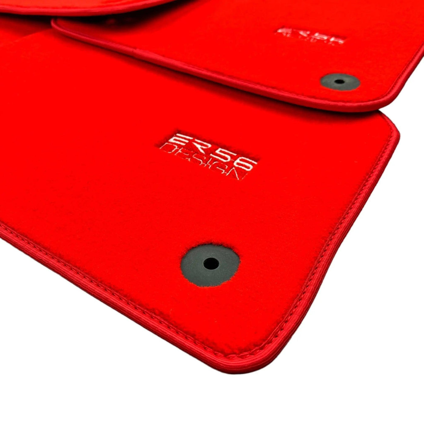 Red Floor Mats for Audi A3 - Convertible (2008-2013) | ER56 Design - AutoWin