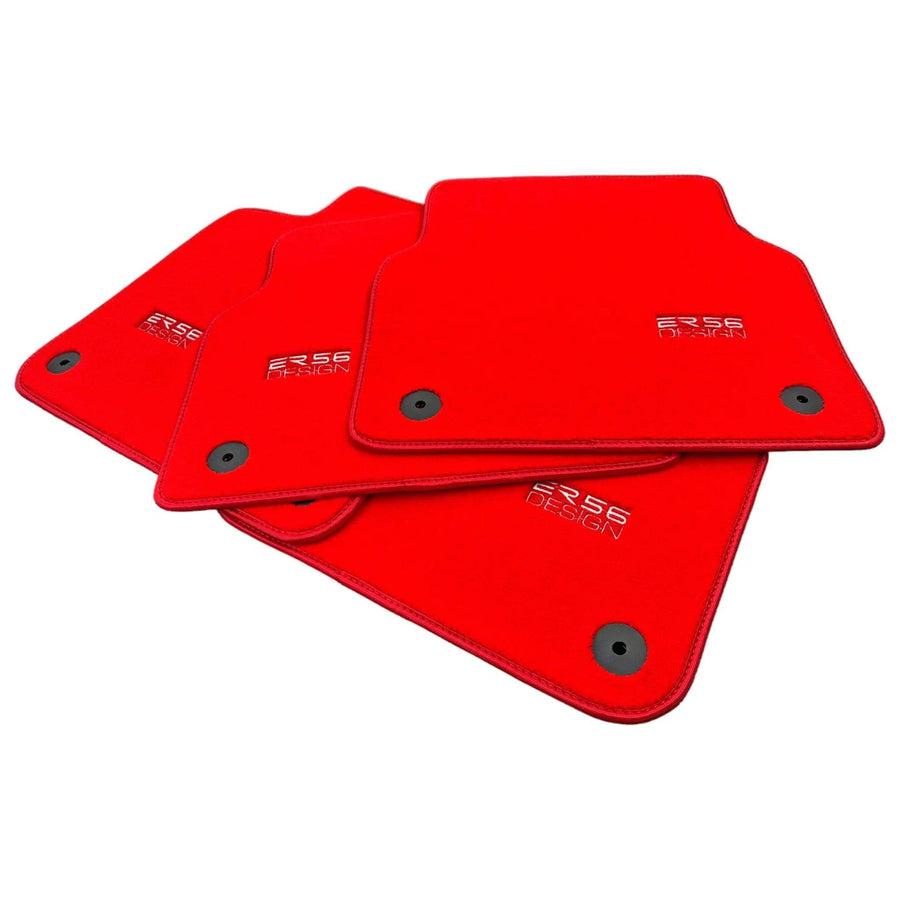 Red Floor Mats for Audi A6 - C8 Sedan (2018-2023) | ER56 Design - AutoWin