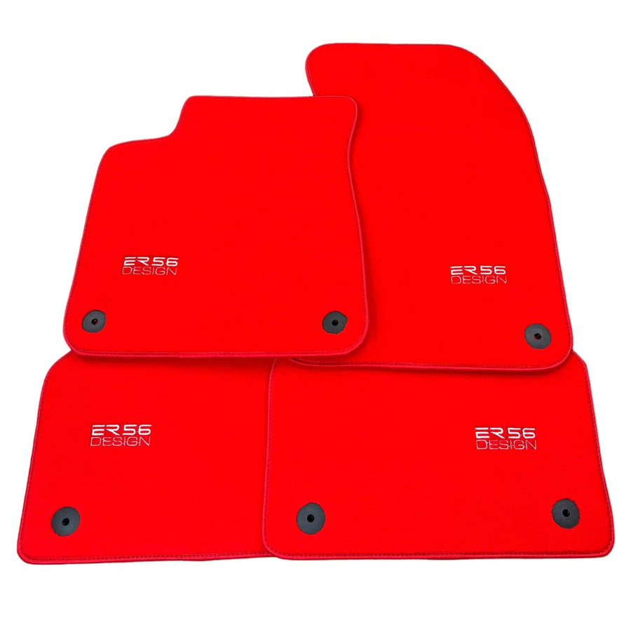 Red Floor Mats for Audi A6 - C8 Sedan (2018-2023) | ER56 Design - AutoWin