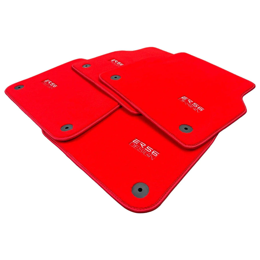 Red Floor Mats for Audi A6 - C8 Sedan (2018-2023) | ER56 Design - AutoWin