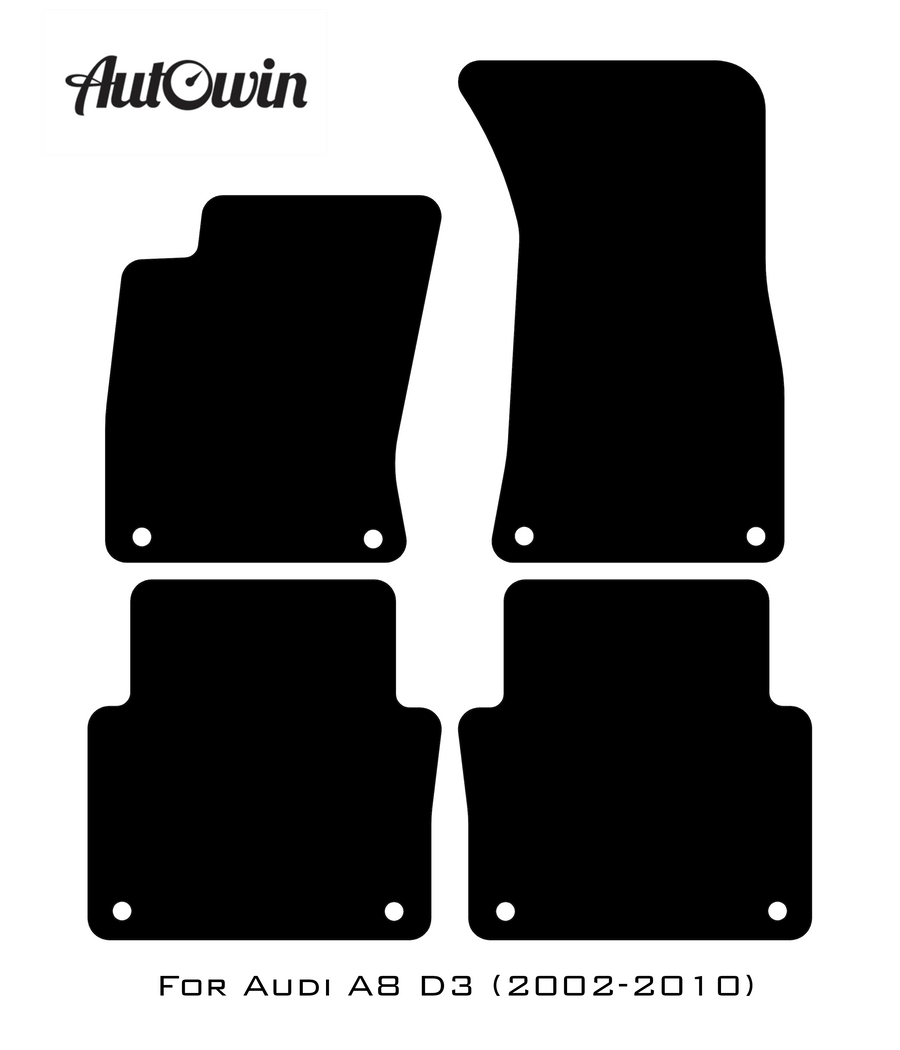 Red Floor Mats for Audi A8 D3 (2002-2010) | ER56 Design - AutoWin