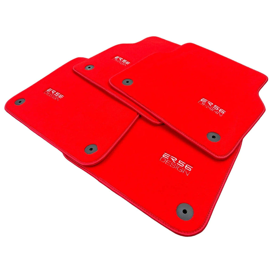 Red Floor Mats for Audi A8 D3 Long (2002-2010) | ER56 Design - AutoWin