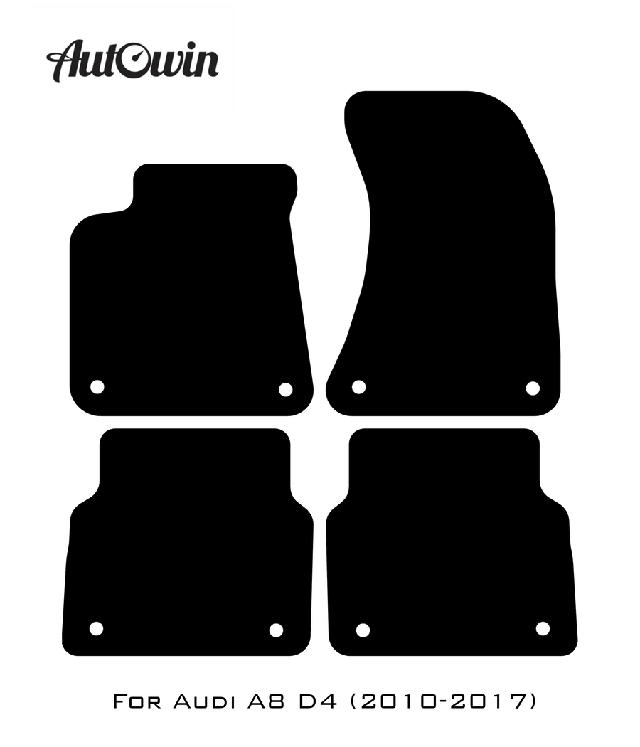 Red Floor Mats for Audi A8 D4 (2010-2017) | ER56 Design - AutoWin