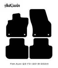 Red Floor Mats for Audi Q3 F3 (2018-2024) | ER56 Design - AutoWin