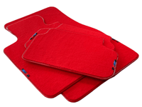 Red Floor Mats For BMW 5 Series E39 With M Package AutoWin Brand - AutoWin