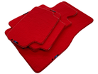 Red Floor Mats For BMW 7 Series F01 With M Package AutoWin Brand - AutoWin